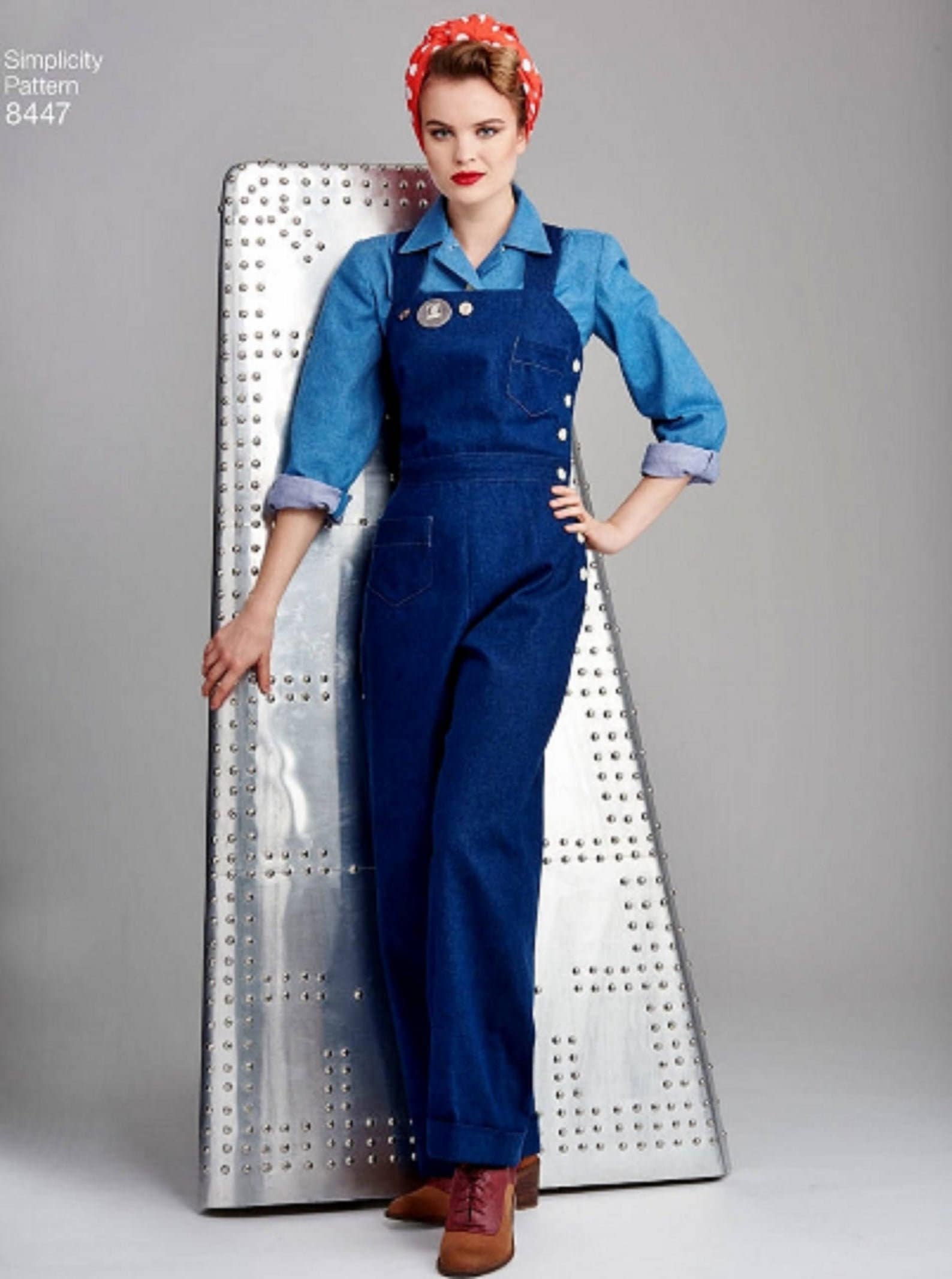 Sewing Pattern for Womens Overalls, Pants, and Tops, Apron Back ...