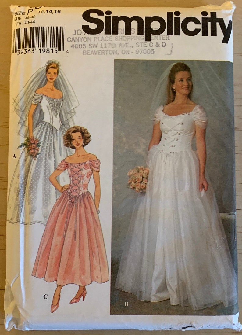 Sewing Pattern for Women's Wedding Dress or Bridesmaid Etsy