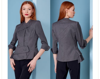fitted peplum jacket