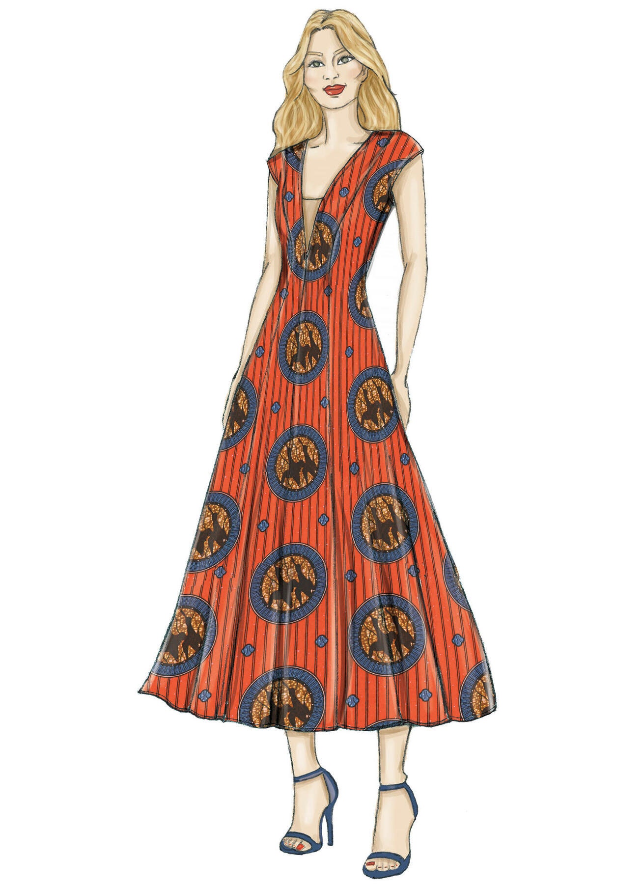 Vogue Sewing Pattern for Women's Dress and Dickie, Formal
