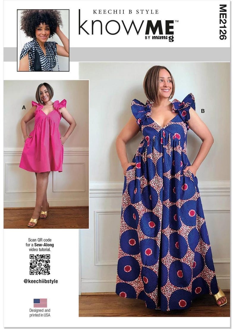Circle Ruffle Pattern Sewing Pattern for Womens Dress, Maxi Dress, Summer Dress, Pullover ...