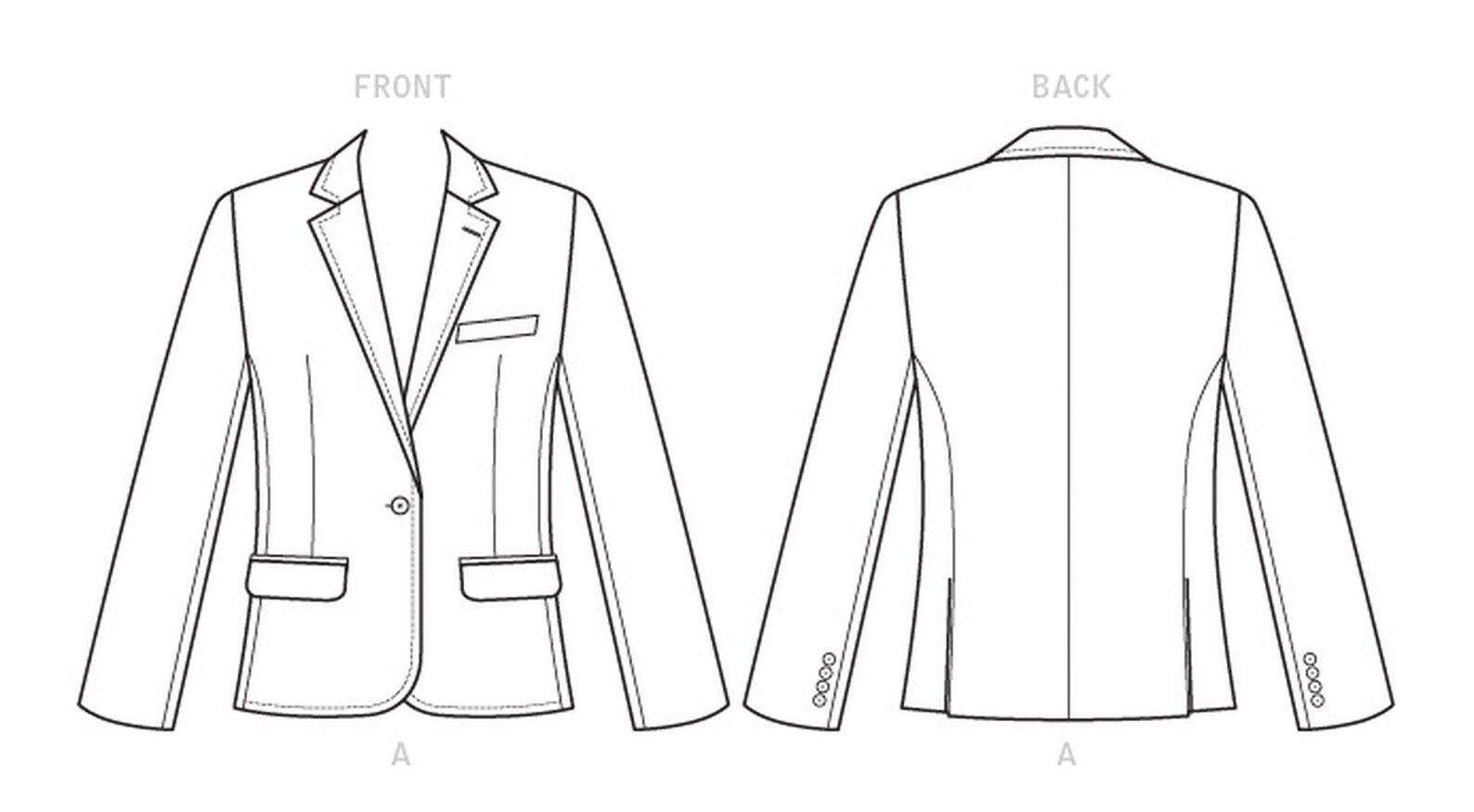 Sewing Pattern for Men's Jacket Mens Blazer Jacket Etsy
