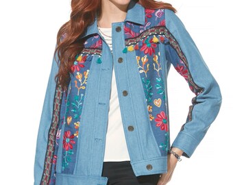 Sewing Pattern for Womens Jacket, Jean Jacket Pattern, Denim