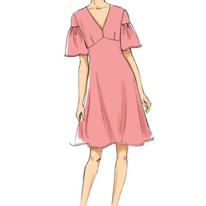 Easy Sewing Pattern for Womens Dress, Tiered Dress Pattern, Summer ...
