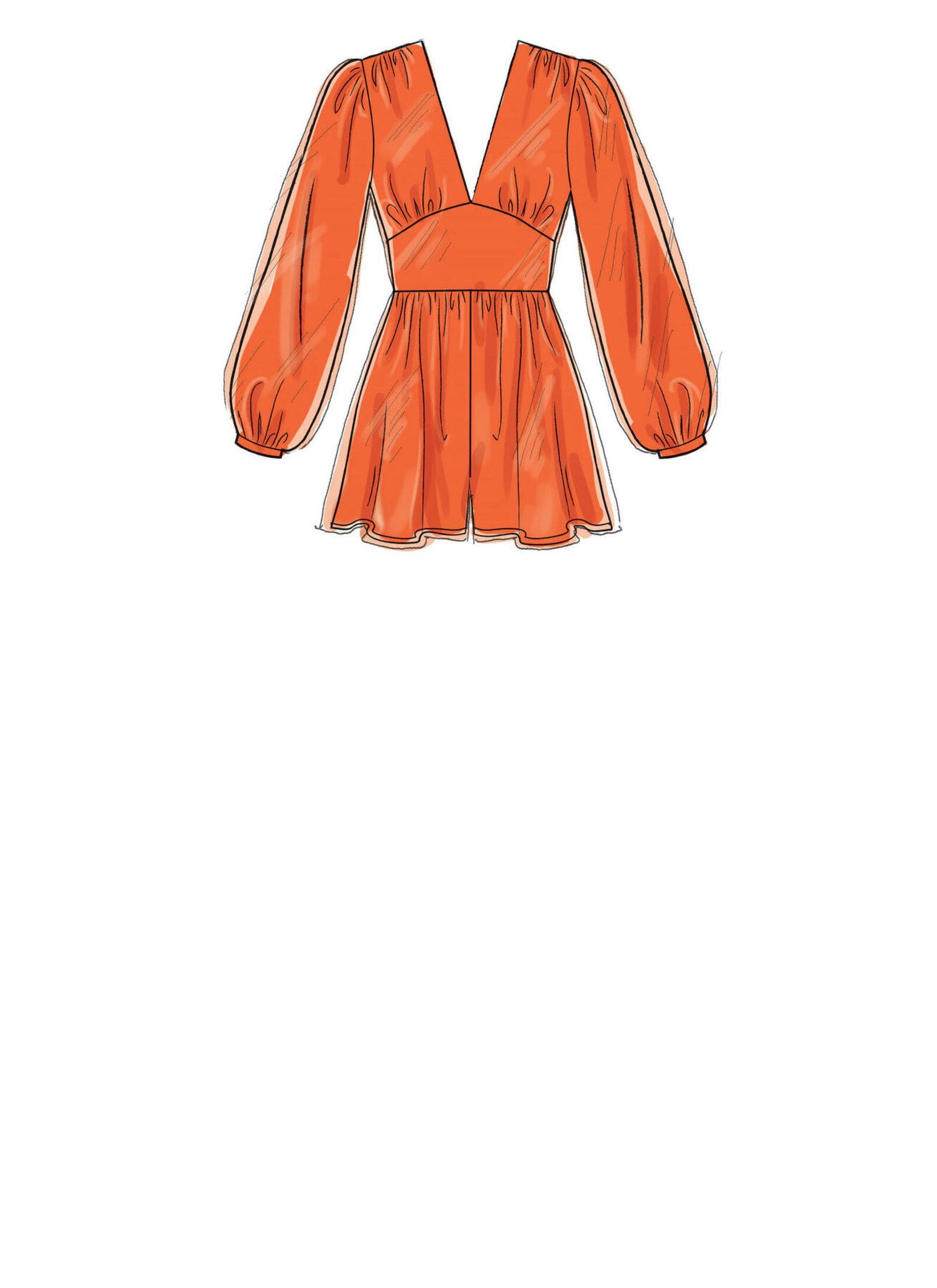 Sewing Pattern for Womens Romper or Jumpsuit Wide Leg Etsy