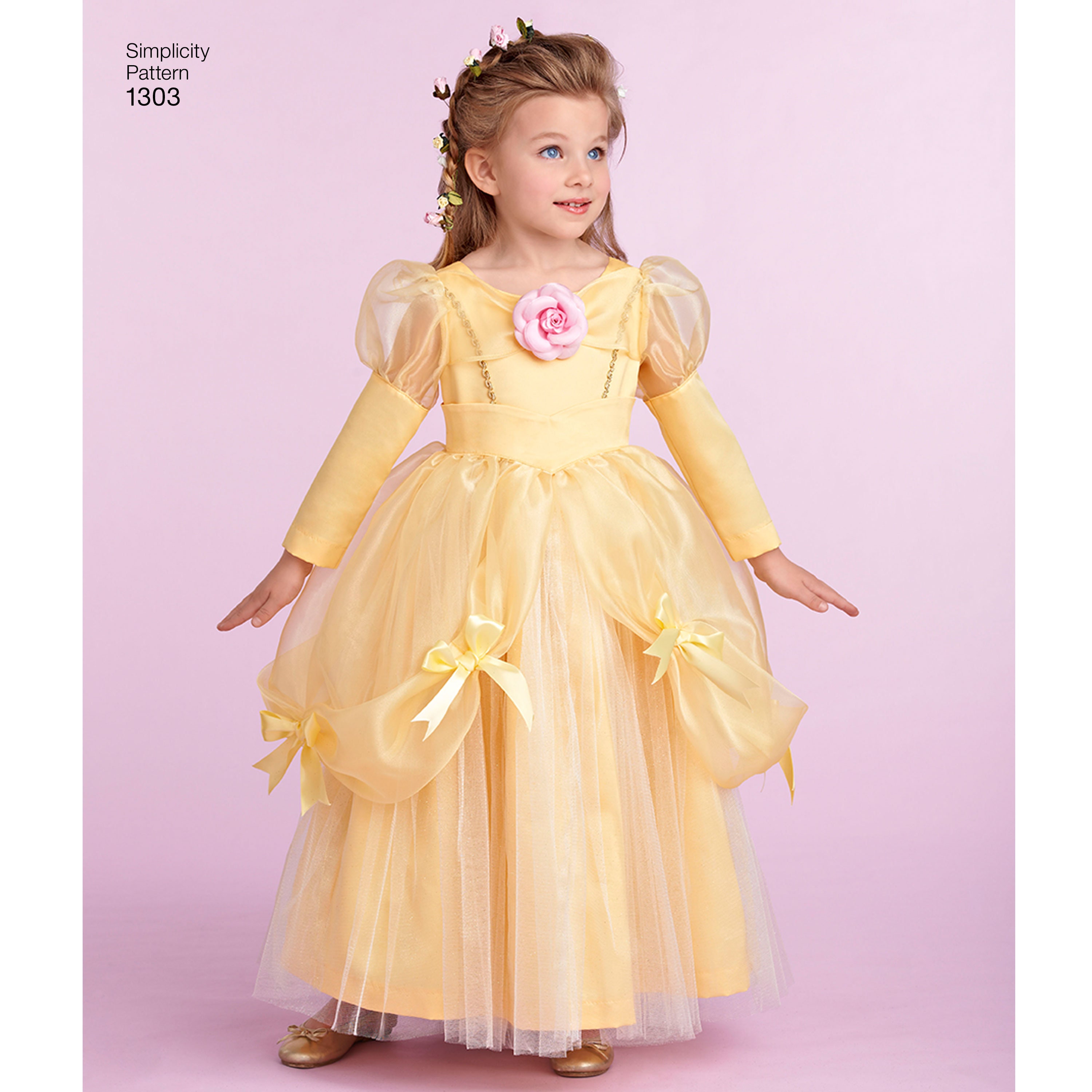 Sewing Pattern for Girls Princess Costume, Girls Halloween Costume ...