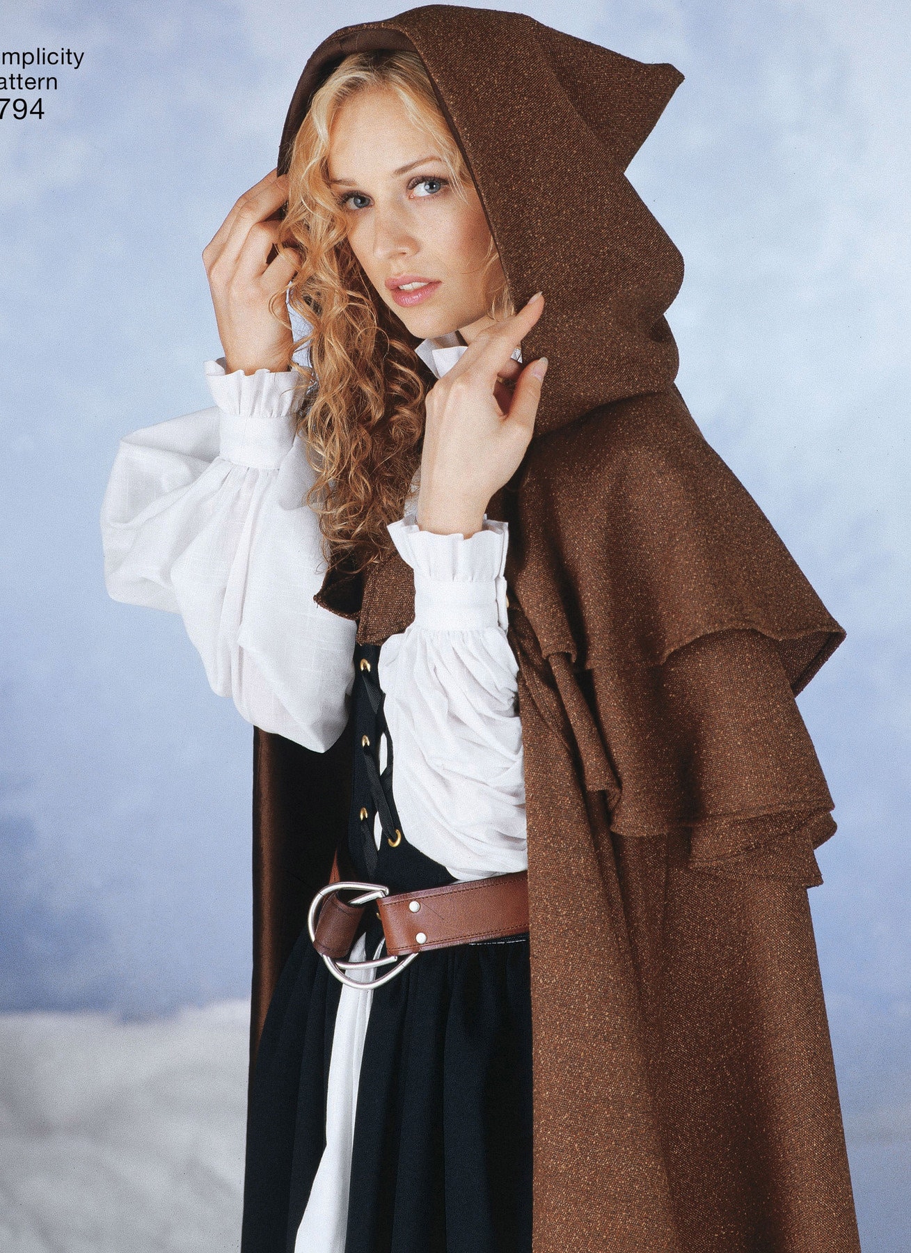 Sewing Pattern for Womens Cape, Costume Cape, Hooded Cape, Floor Length ...