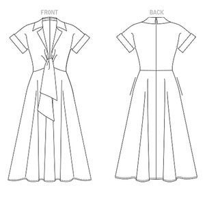 Vogue Sewing Pattern for Women's Dress Fit and Flare - Etsy