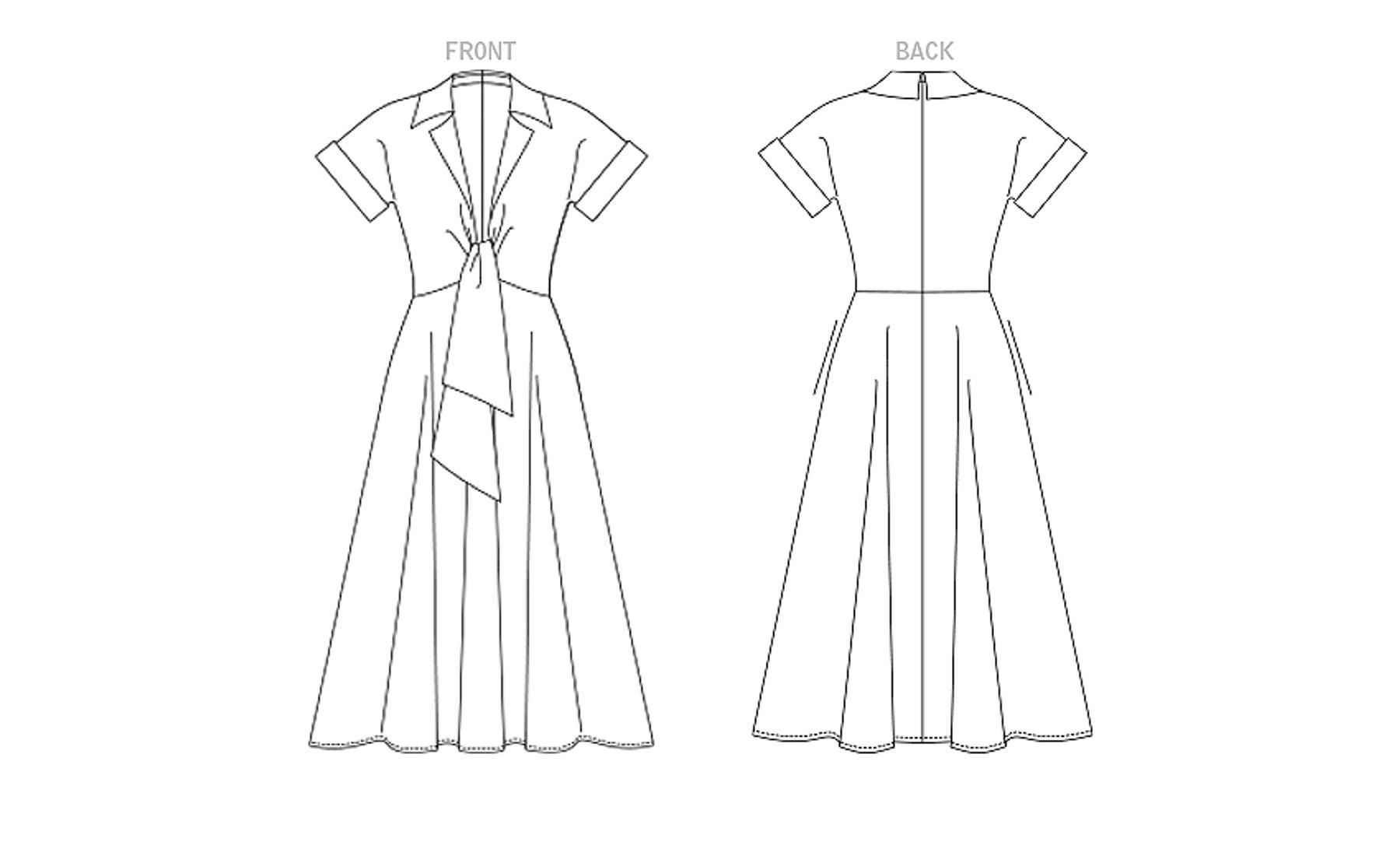 Vogue Sewing Pattern for Women's Dress Fit and Flare Etsy