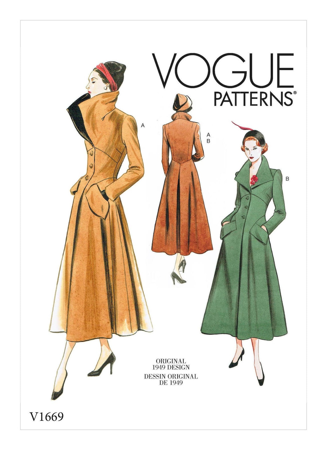 Vogue Sewing Pattern for Womens Jackets Vintage Style Jacket Etsy