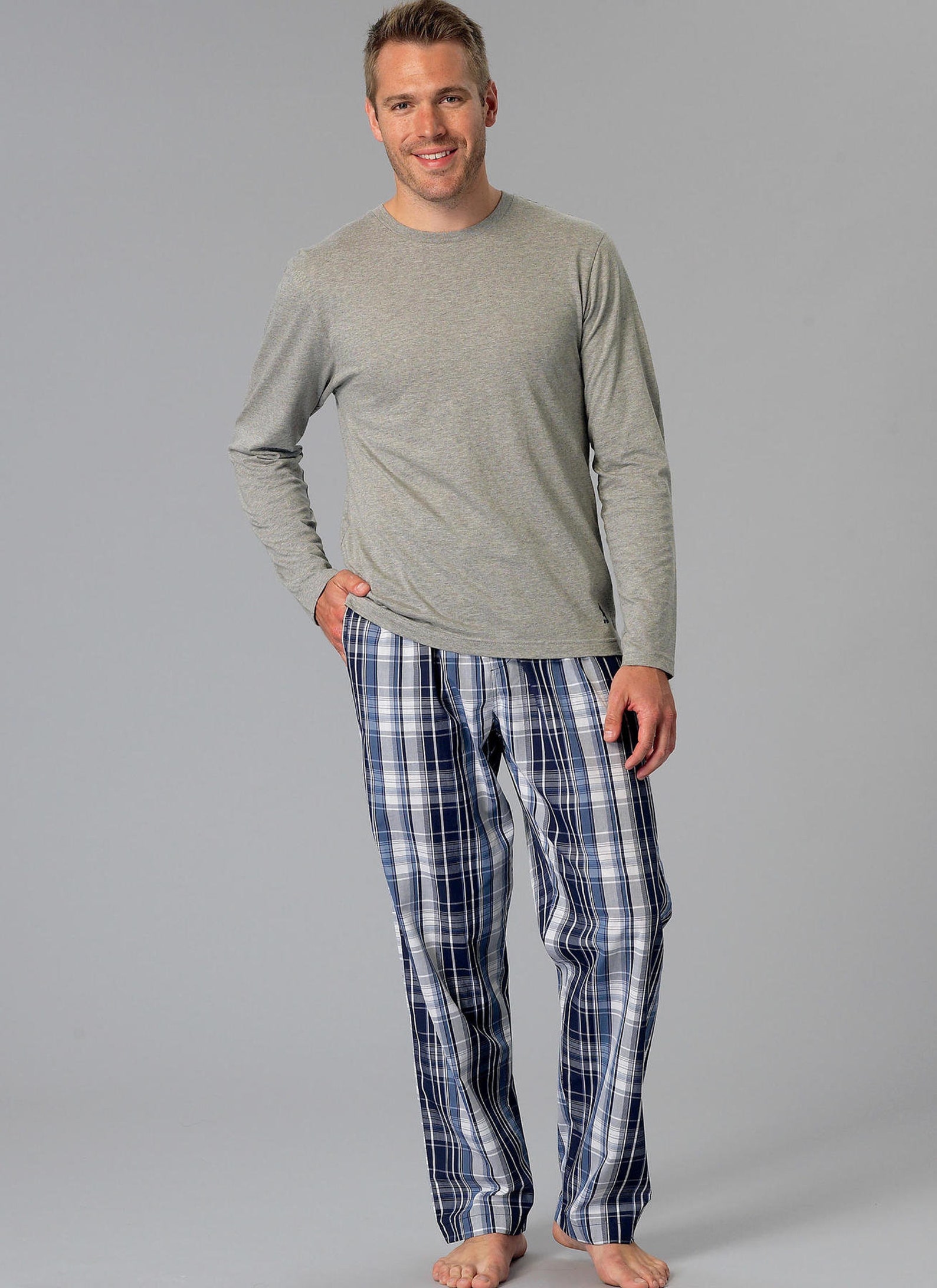 Sewing Pattern for Men's Pajama Bottoms Tops and Robe Etsy