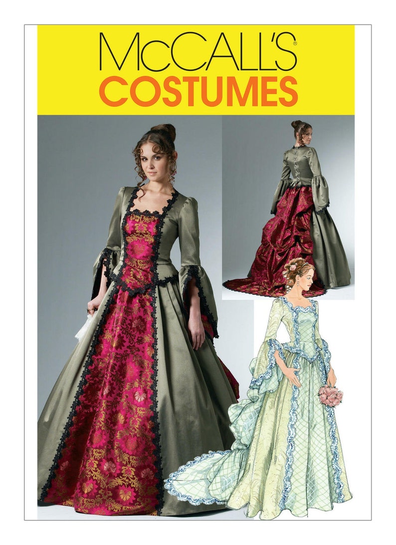 Sewing Pattern for Womens 18th Century Dress Costume Cosplay - Etsy