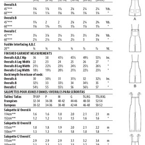 Sewing Pattern for Womens Overalls, Romper Pattern, Tie Shoulder Jumpsuit, Learn to Sew McCalls 8204, Size XS-M and L-XXL, Uncut FF image 8