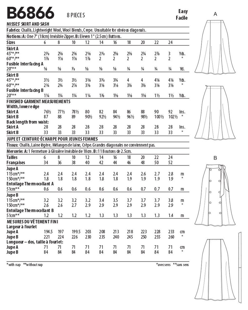 Easy Sewing Pattern for Women's Skirts Princess Seam - Etsy