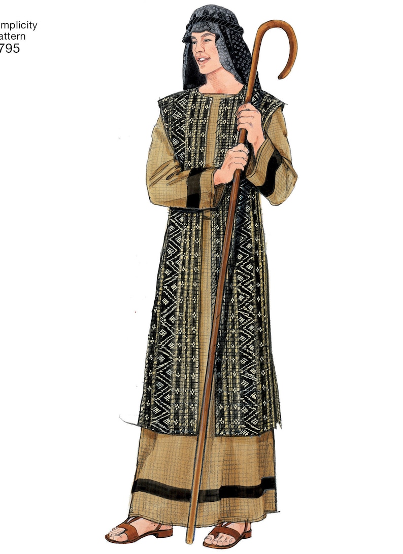 Sewing Pattern for Adult Costumes, Biblical Costume, Nativity Costume ...