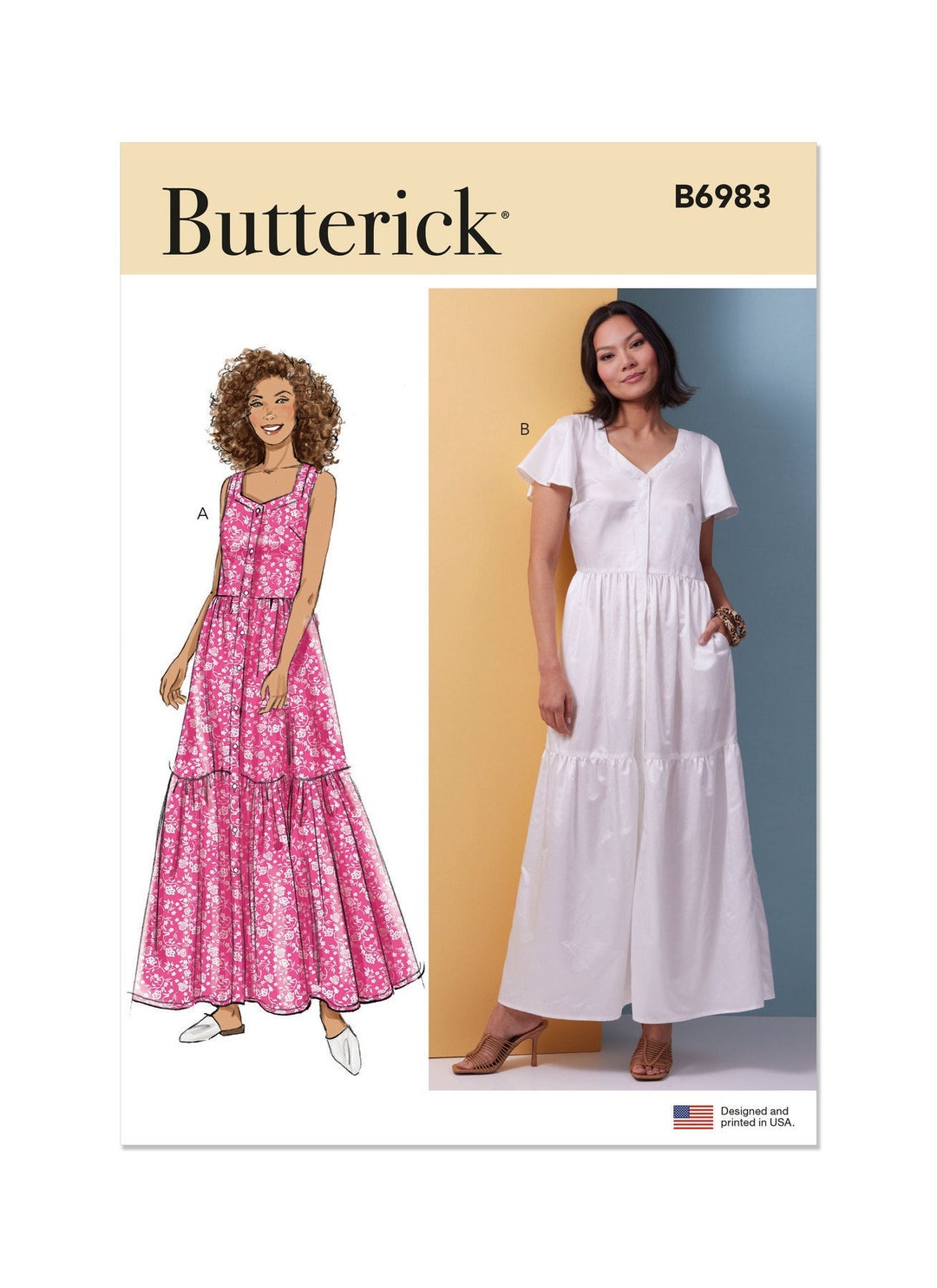 chinese dress ladies Vintage Dress Sewing Pattern - Size 6-8-10