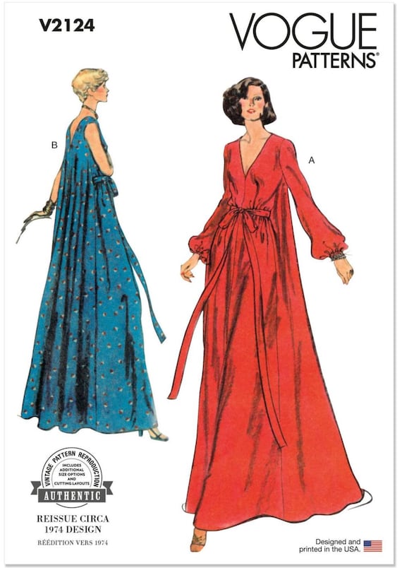 vogue patterns evening dresses V2859 Vintage Vogue 2859. 1930s Vintage Reproduction Pattern. Dress, B –  WeSewRetro main image 0