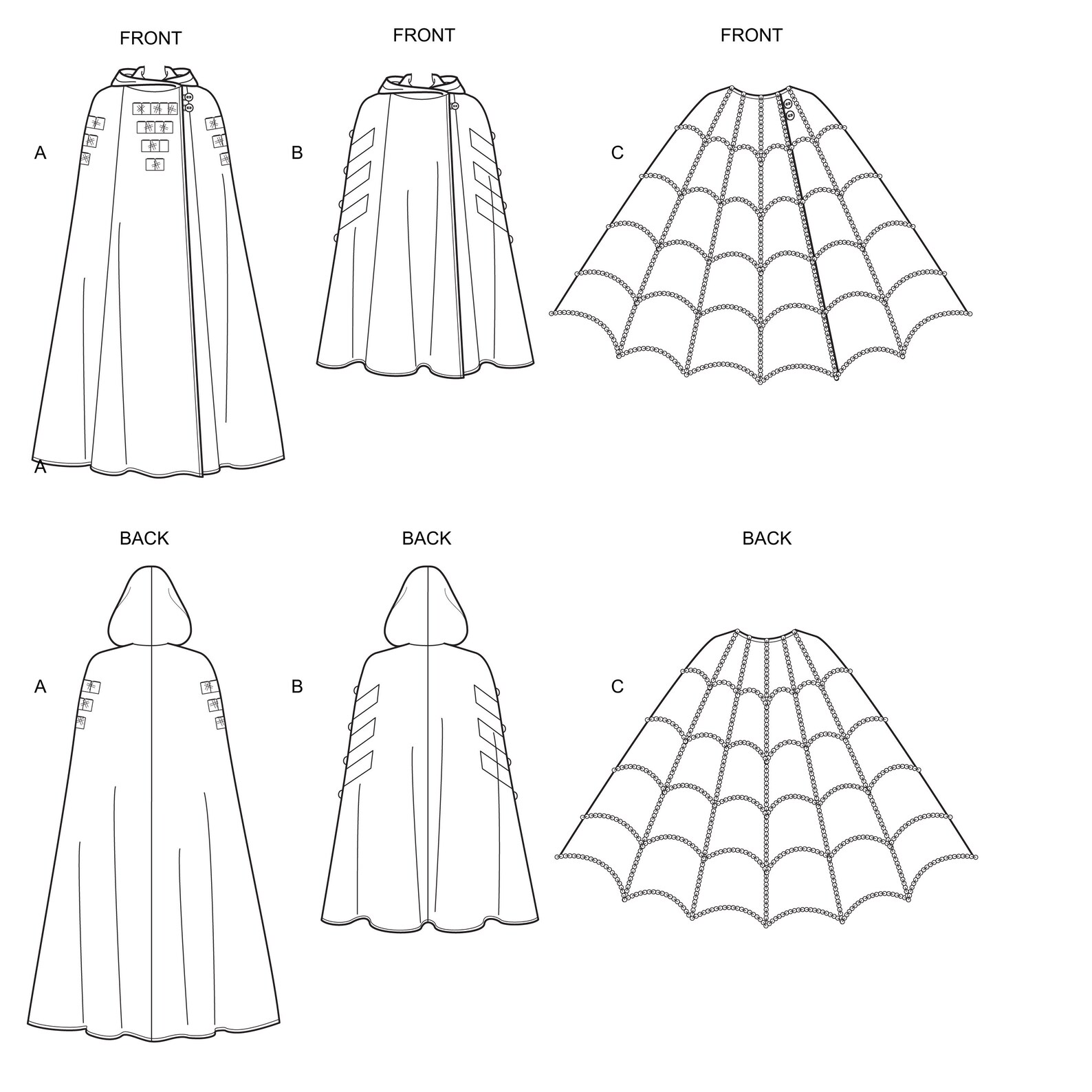 Sewing Pattern for Womens and Mens Cape Costume Hooded Cape Etsy