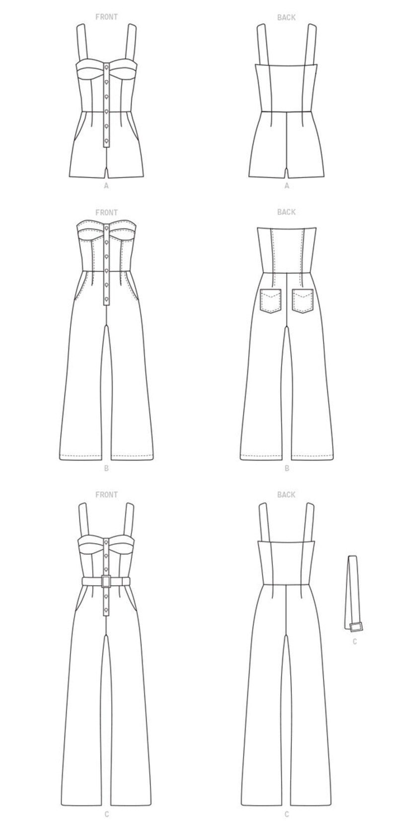 Sewing Pattern for Womens Jumpsuit and Romper Pattern Mccalls Etsy
