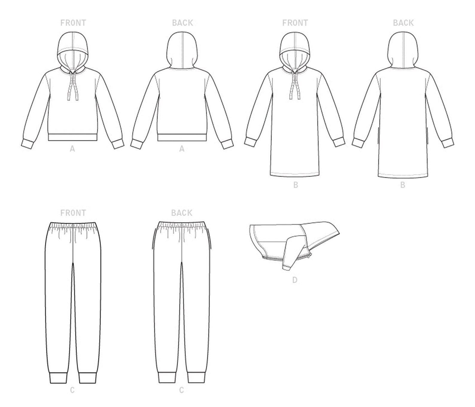 Sewing Pattern for Womens Sweatpants Sweatshirt and Sweater Etsy