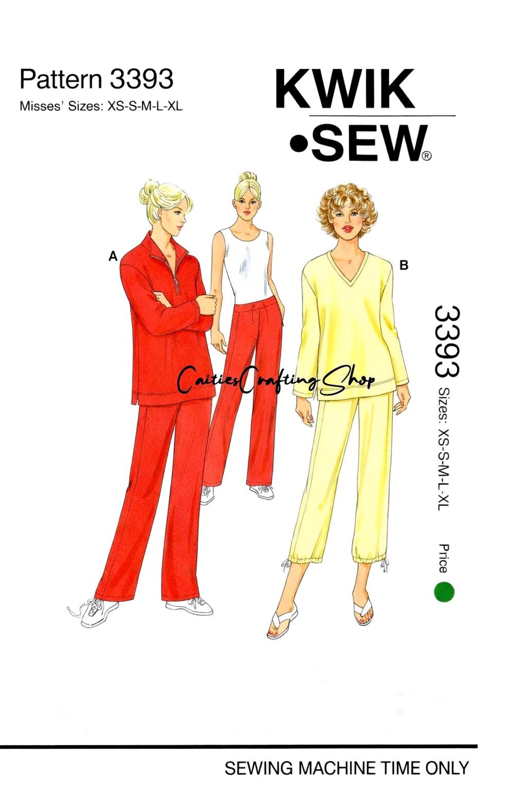 Easy Sewing Pattern for Women's Tops and Pants, Drawstring Pants, Long ...
