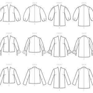 Vogue Sewing Pattern for Womens Jacket, Womens Cardigan, Open Front ...
