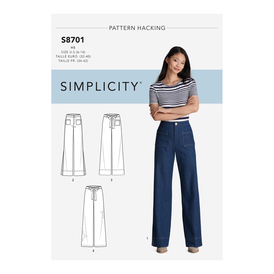 Yellow Stitch Faces Pattern Women's High-waisted Wide Leg Pants main image 1