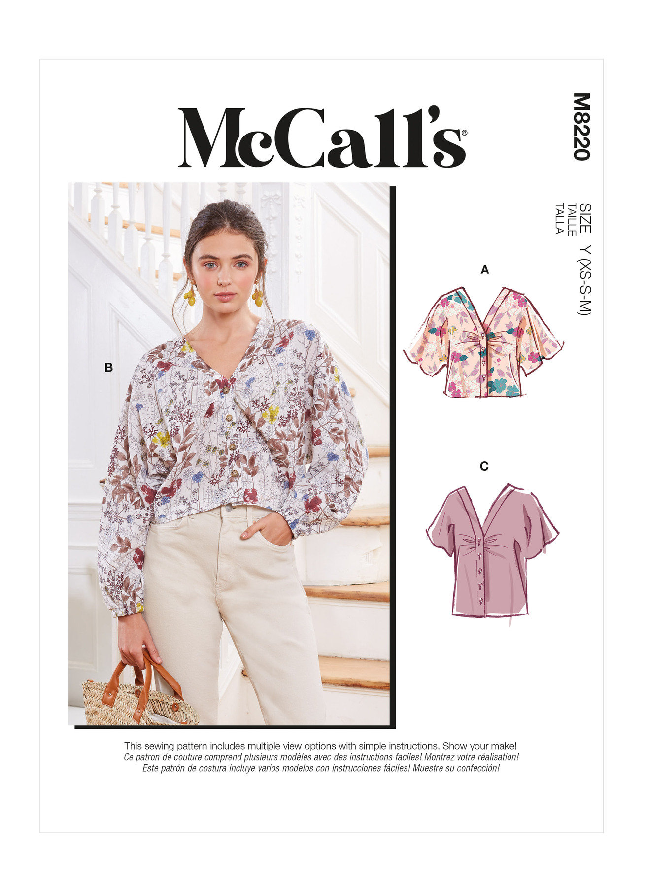 Easy Sewing Pattern for Women's Tops Dolman Sleeve Tops Etsy