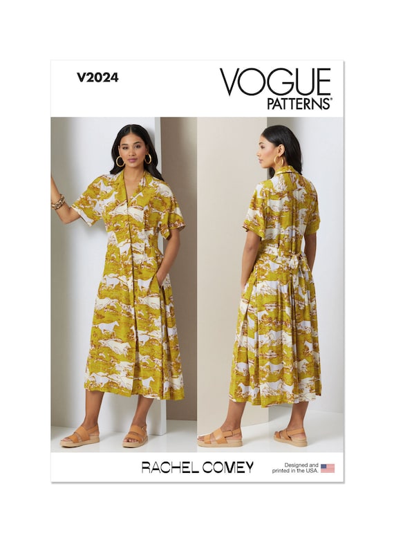 knee length dresses for ladies Reeta Shirt Dress Sewing Pattern main image 1
