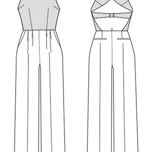 Vogue Sewing Pattern for Women's Jumpsuit Fitted - Etsy