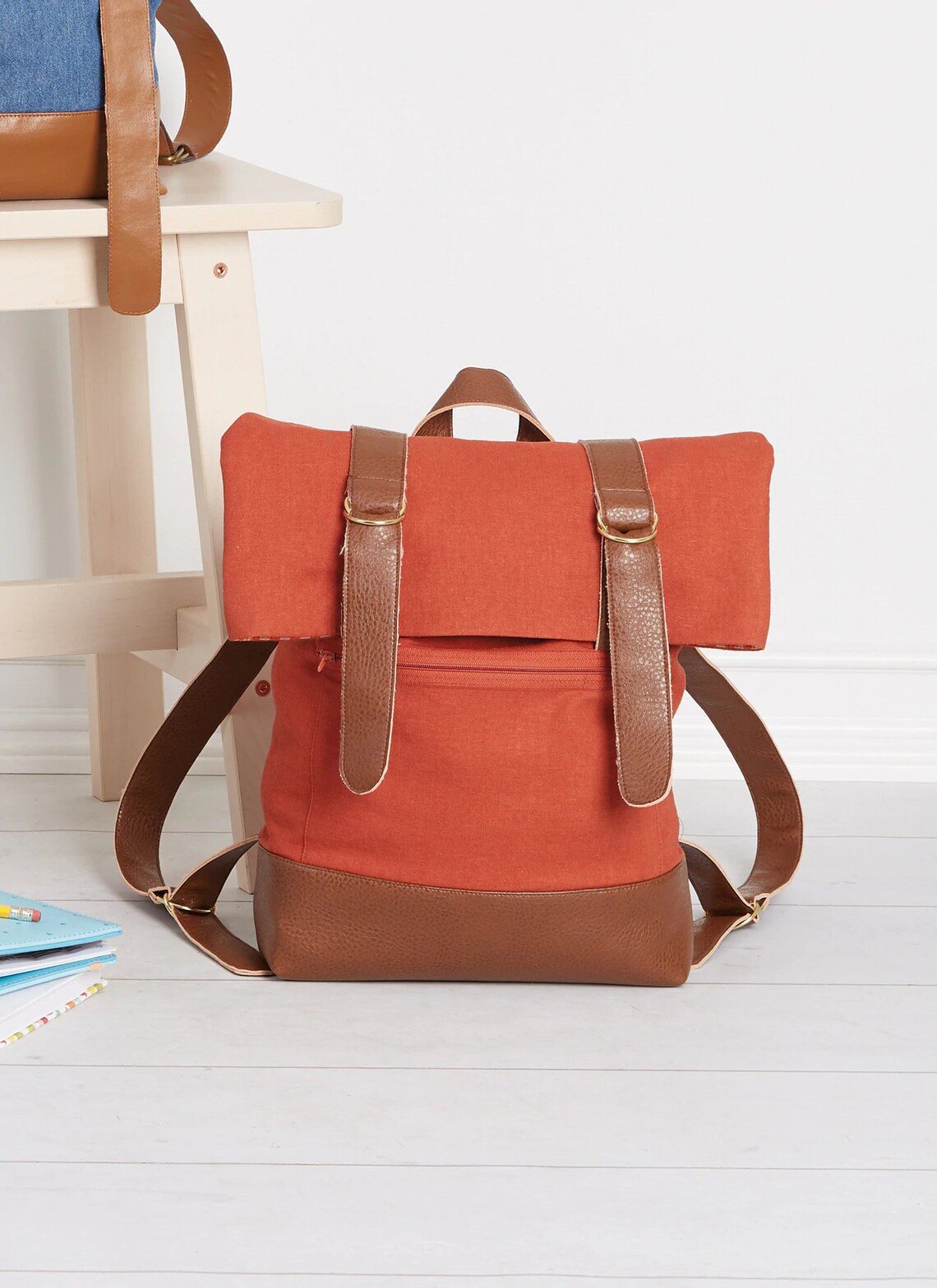 Sewing Pattern for Backpacks Roll Top Backpack Small and Etsy