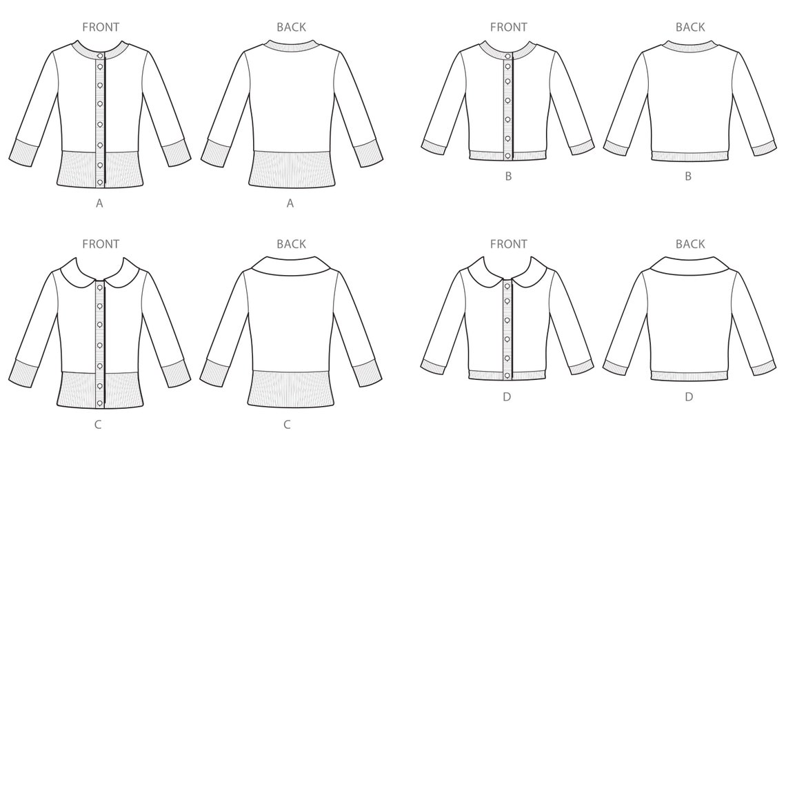 Sewing Pattern for Women's Cardigan Knit Cardigan Button Etsy