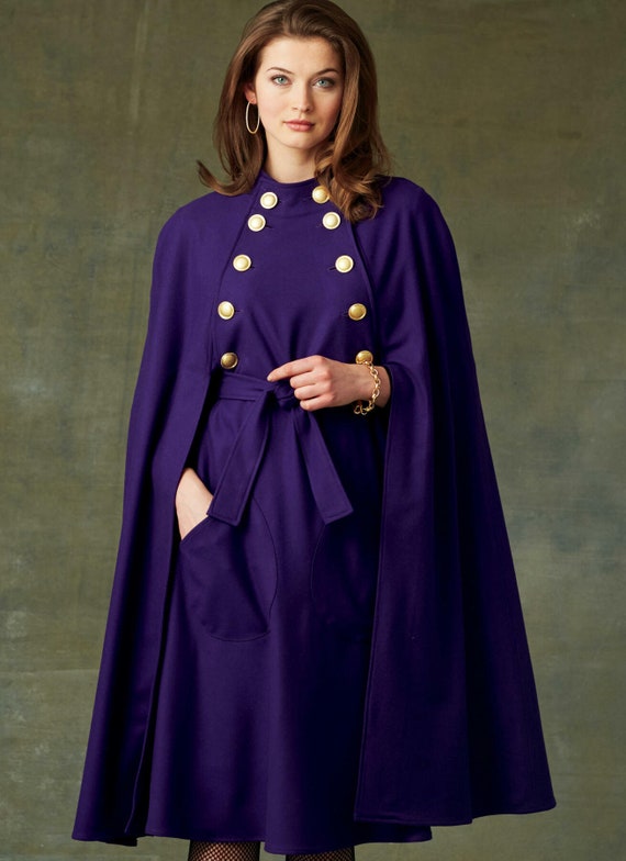 大特価放出！ Easy Vogue Sewing Pattern for Womens Cape Jacket, Long Cape ジャケット・アウター
