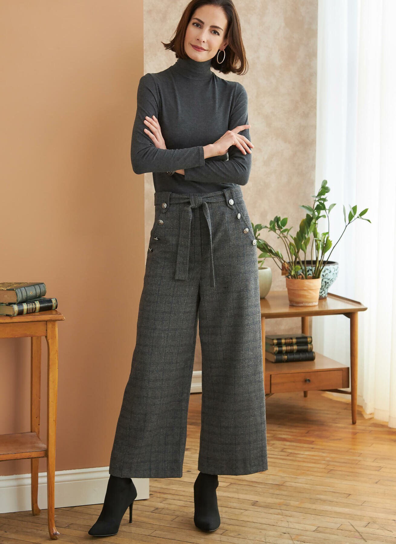 Sewing Pattern for Womens Pants, Wide Leg Pants, Cropped Pants, Denim Jeans,  High Waisted Pants, Butterick 6715, Size 6-14 14-22, Uncut FF -  Hong  Kong