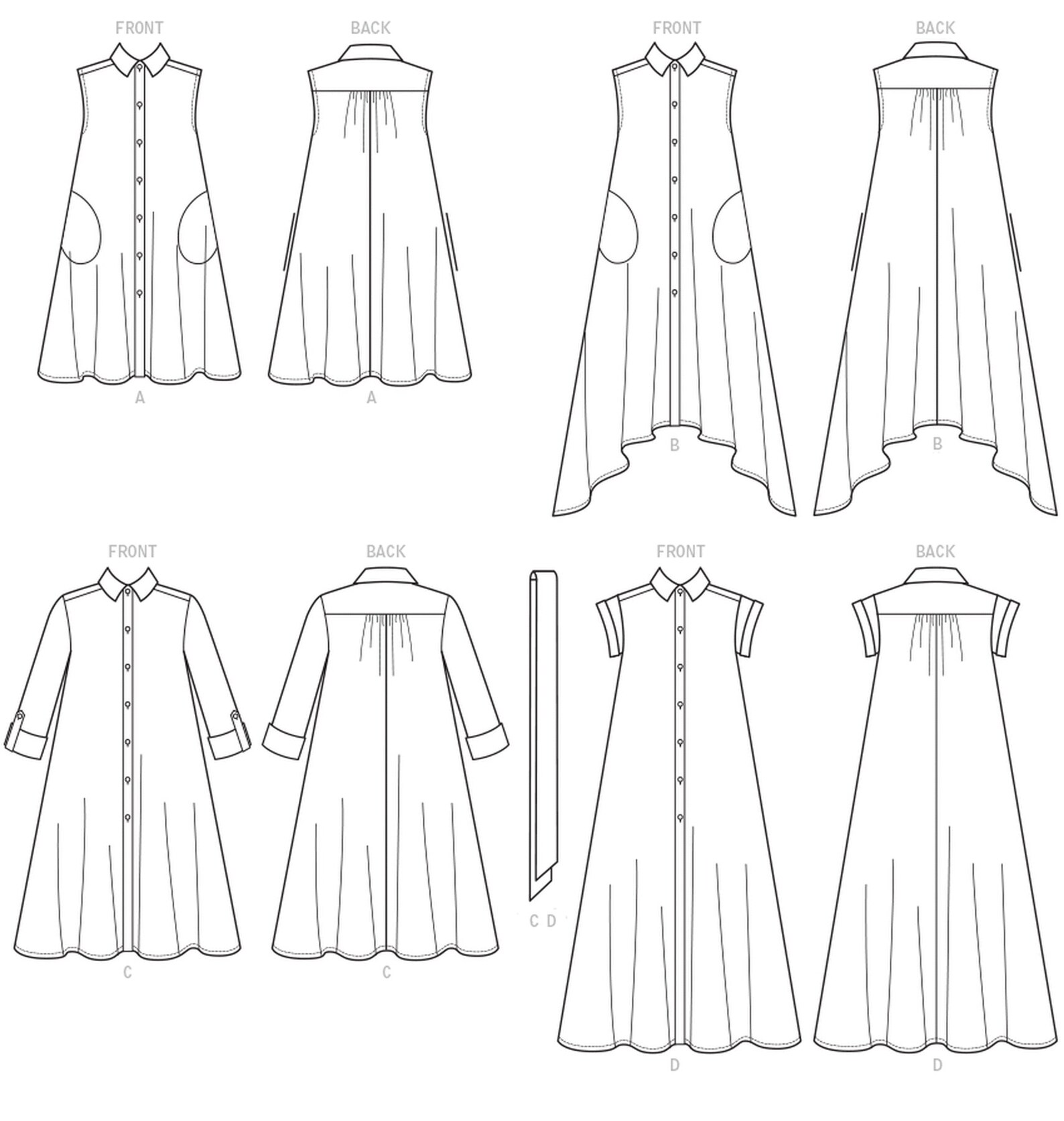 Sewing Pattern for Women's Dress Shirt Dress Pattern Etsy