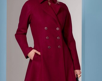 24SS♡TCN Red Wales frock coat グレンチェック