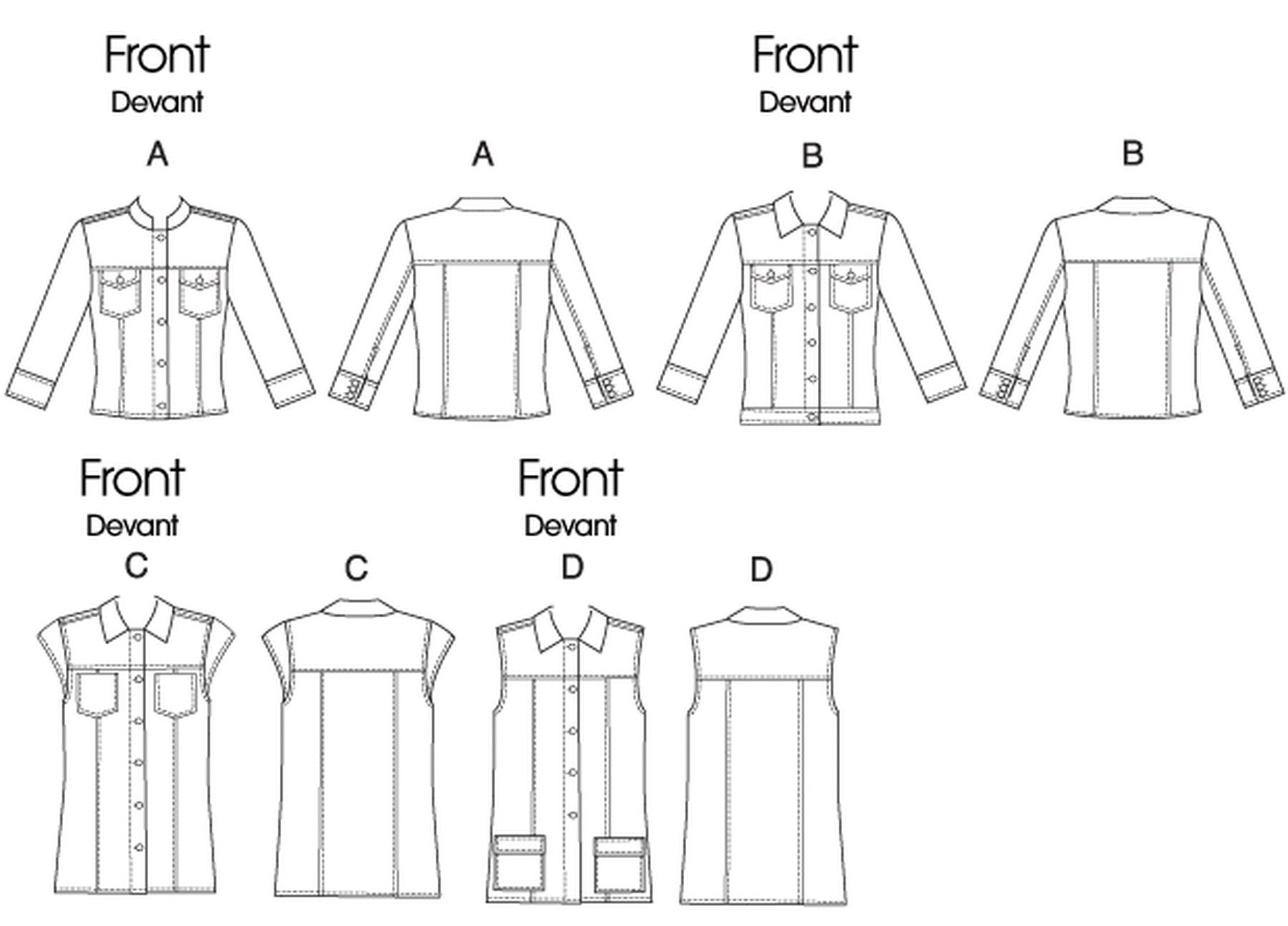 Sewing Pattern for Womens Jacket Jean Jacket Pattern Button Etsy