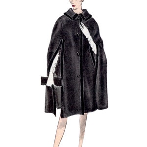 Vogue Sewing Pattern for Womens Cape Jackets Winter Coat - Etsy