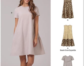 Sewing Pattern for Womens Dress, Pullover Dress, Sun Dress, Summer Dress, Oversized Dress, New Look 6799, Size XS-XXL, Uncut FF