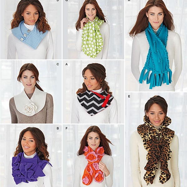 Sewing Pattern for Womens Scarves, Scarf Pattern, Neck Scarf, Wrap Scarf, Cowl Scarf, Simplicity 1235, Uncut and Factory Folded