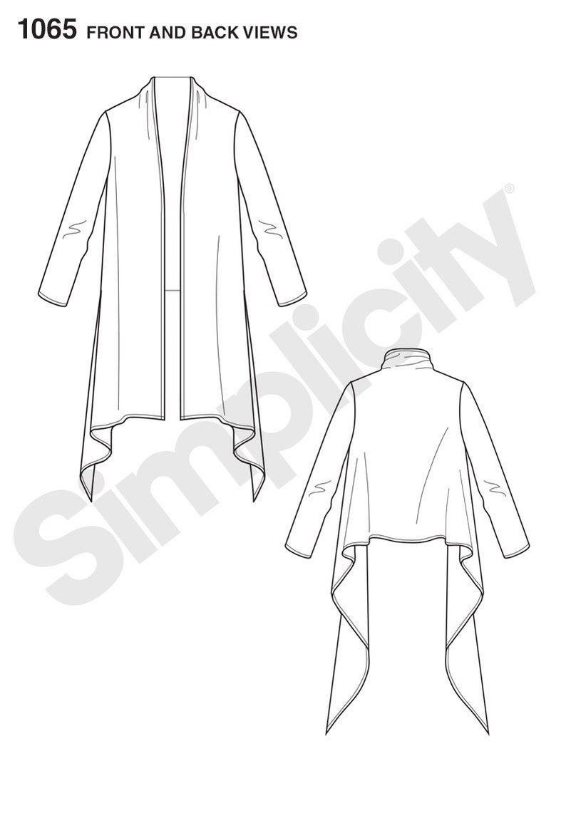 Sewing Pattern for Women's Cardigan Wrap Cardigan Jacket Etsy