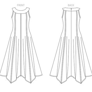 Vogue Sewing Pattern for Women's Dress, Maxi Dress, Fit and Flare Dress ...