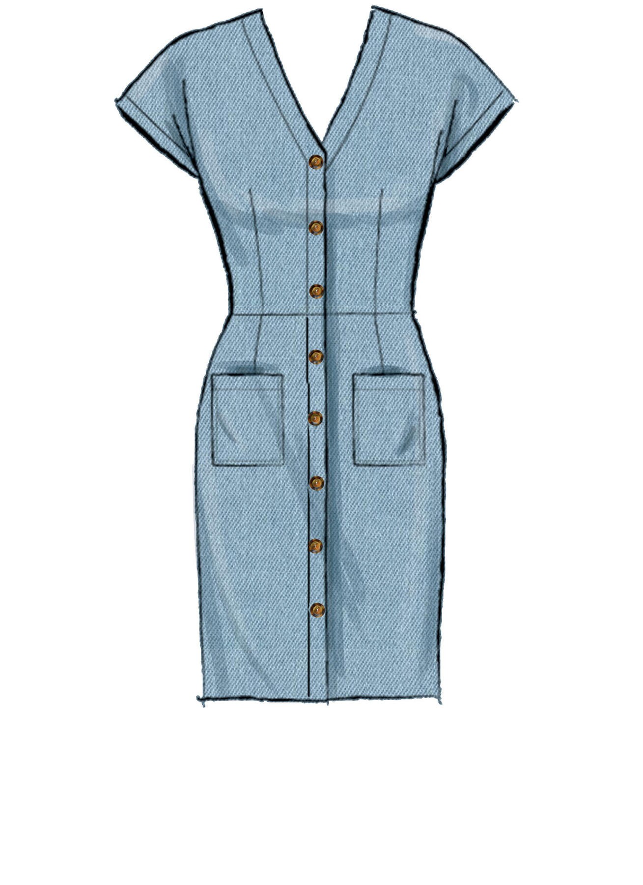 Sewing Pattern for Women's Dress Shirt Dress Summer Etsy