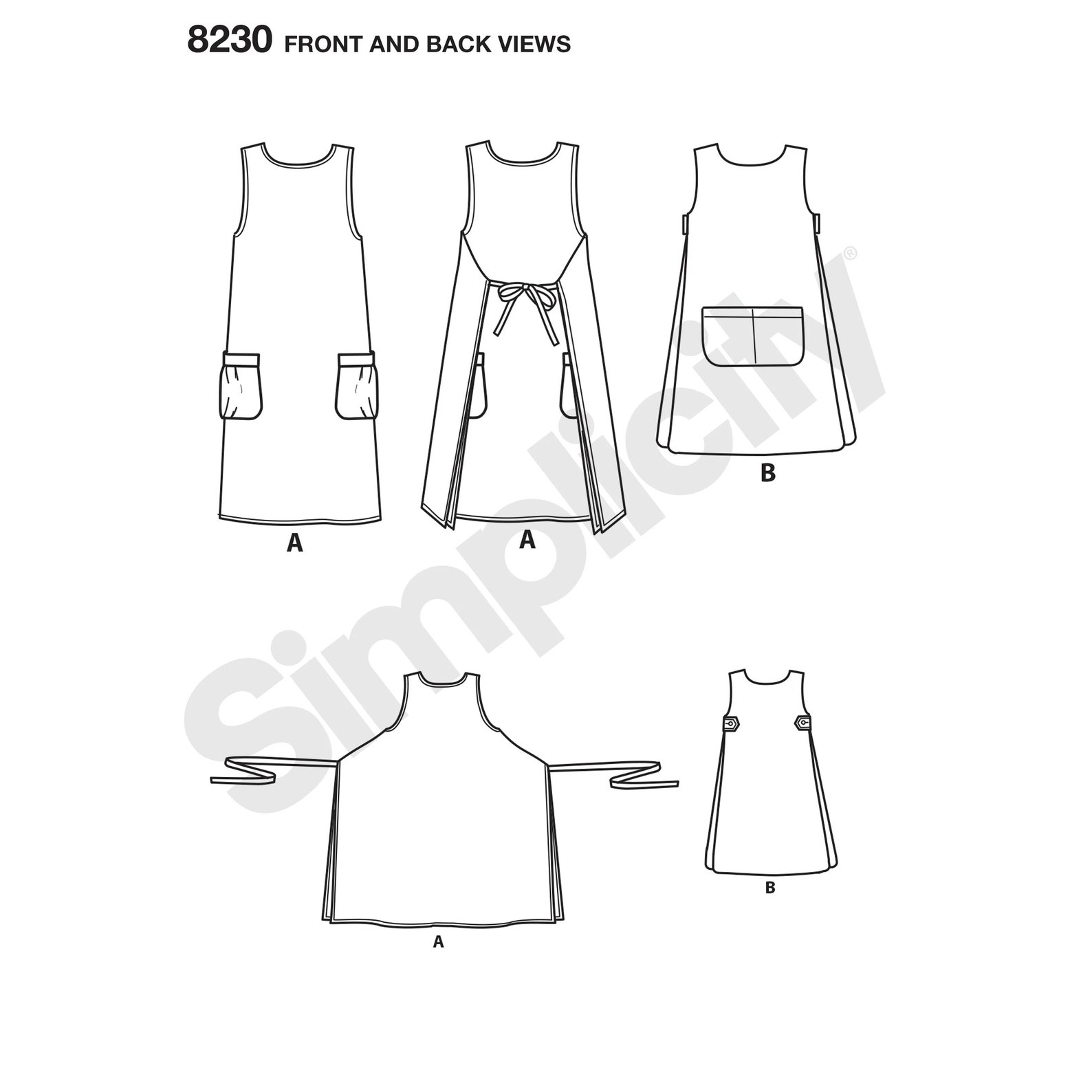 Sewing Pattern for Women's Aprons Pullover Apron - Etsy