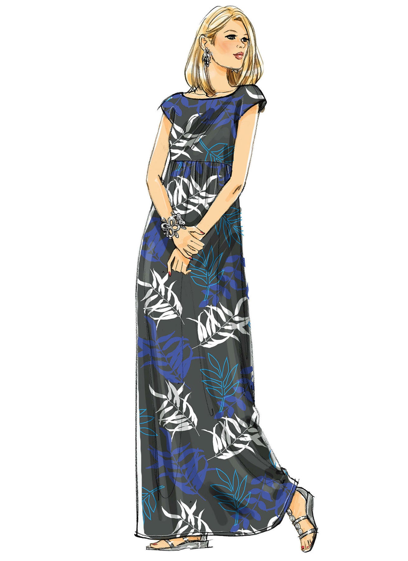 Easy Sewing Pattern for Women's Dress Maxi Dress Pattern - Etsy