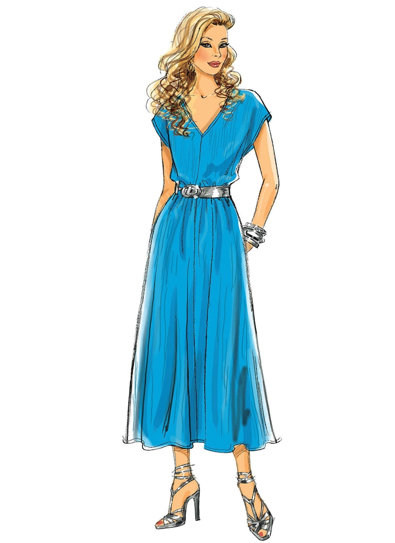 Sewing Pattern for Womens Dress Caftan Pants and Jumpsuit - Etsy