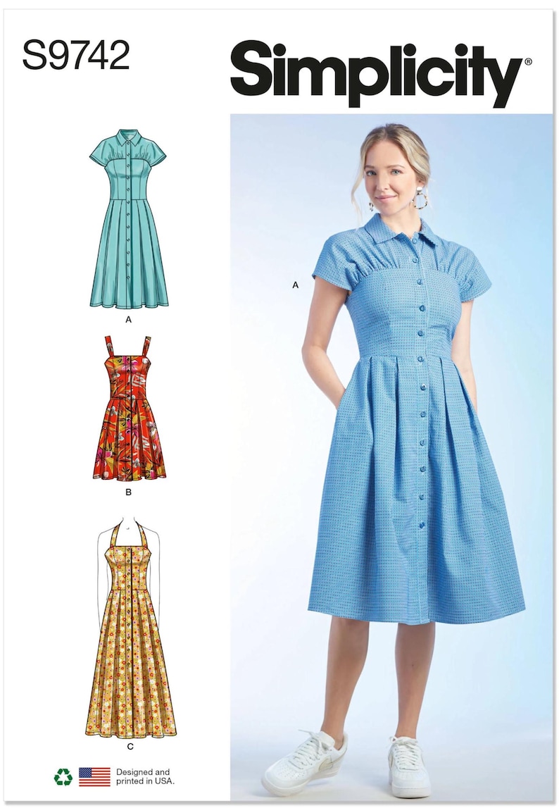 Sewing Pattern for Womens Dress, Maxi Dress, Summer Dress, Fit and ...