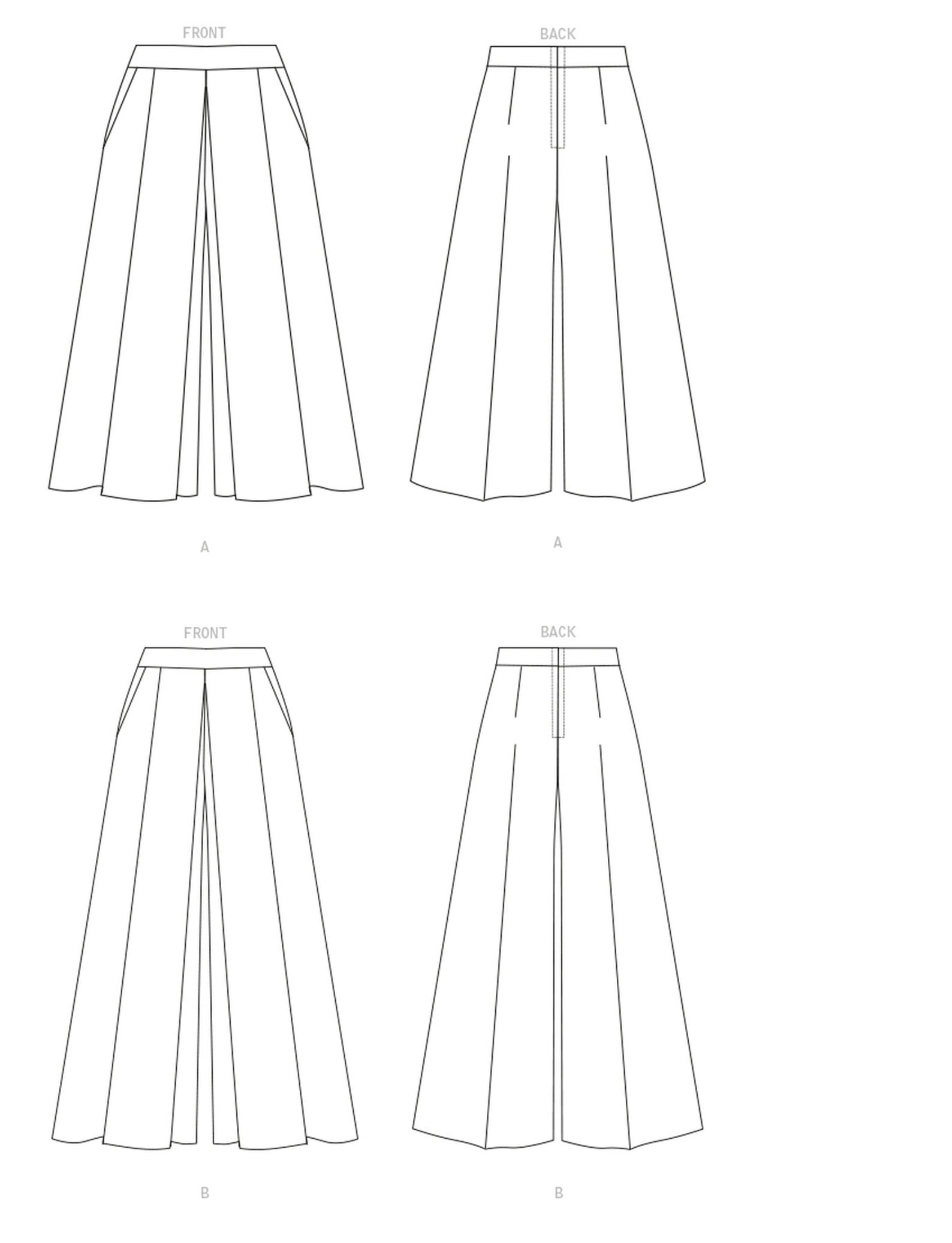 Easy Vogue Sewing Pattern for Womens Pants Wide Leg Pants - Etsy