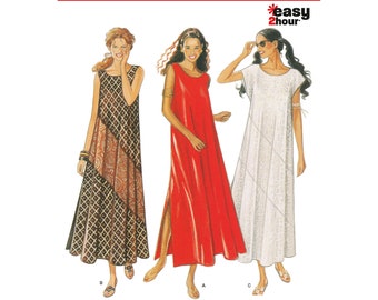 Sewing Pattern for Women's Dress, Maxi Dress, Summer Dress Pattern, Pullover Dress, Basic Dress, New Look 6229, Size 8-18, Uncut and FF