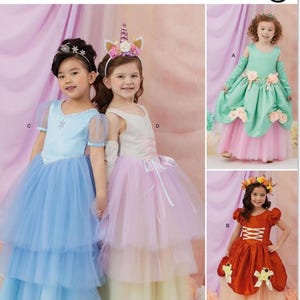 Sewing Pattern for Girls Princess Costume, Cinderella Costume, Halloween  Costume, Princess Dress, Simplicity 3027, Size 3-8, Uncut FF - Etsy Canada
